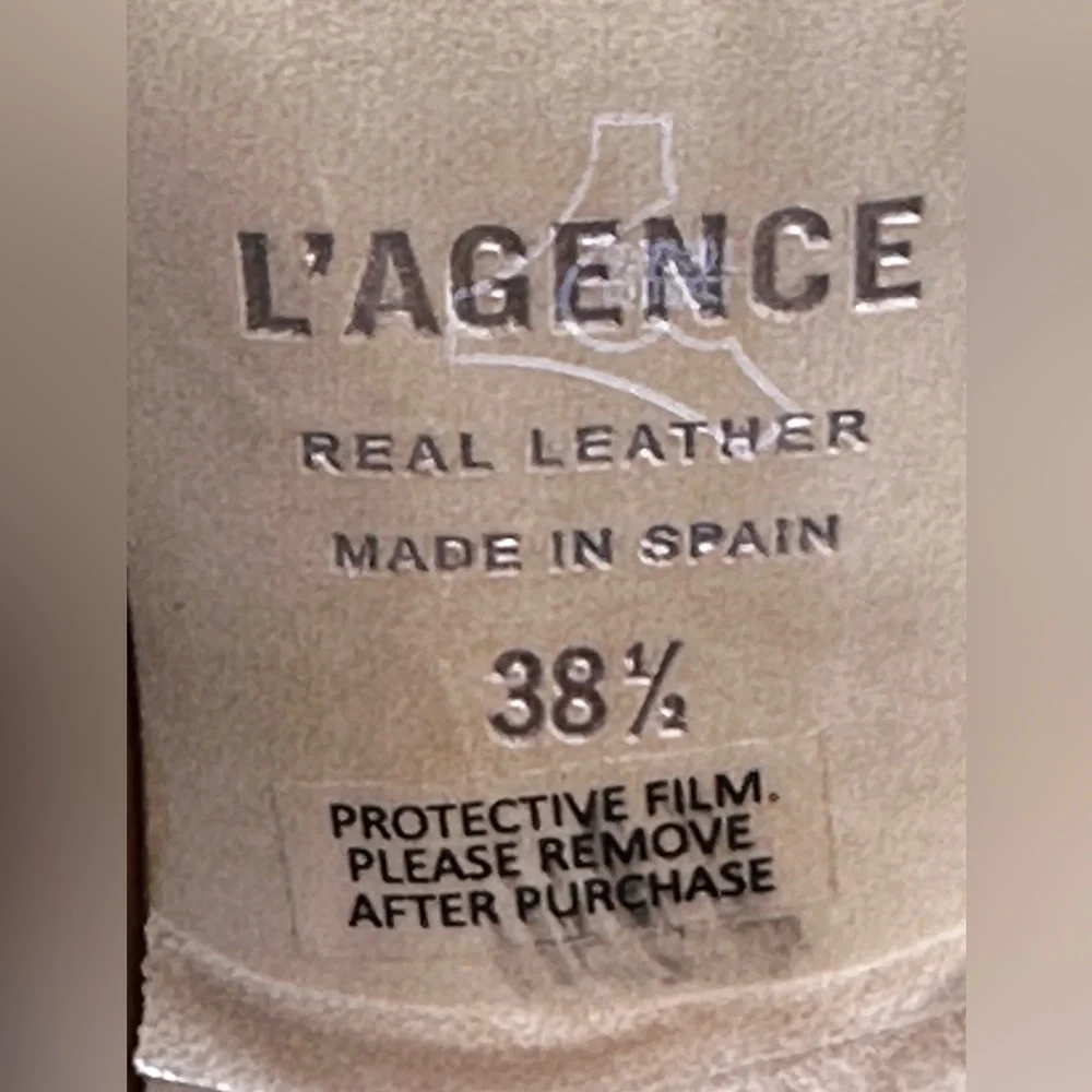NWOB L’AGENCE Jeanne II Pointed Toe Bootie in Luggage Brown, Size 38.5 - Picture 7 of 14